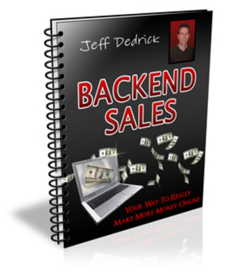 Product picture Jeff Dedrick Back End Sales with MRR