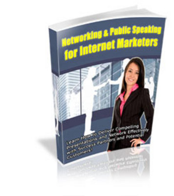 Product picture Networking and Speaking for Internet Marketers with MRR